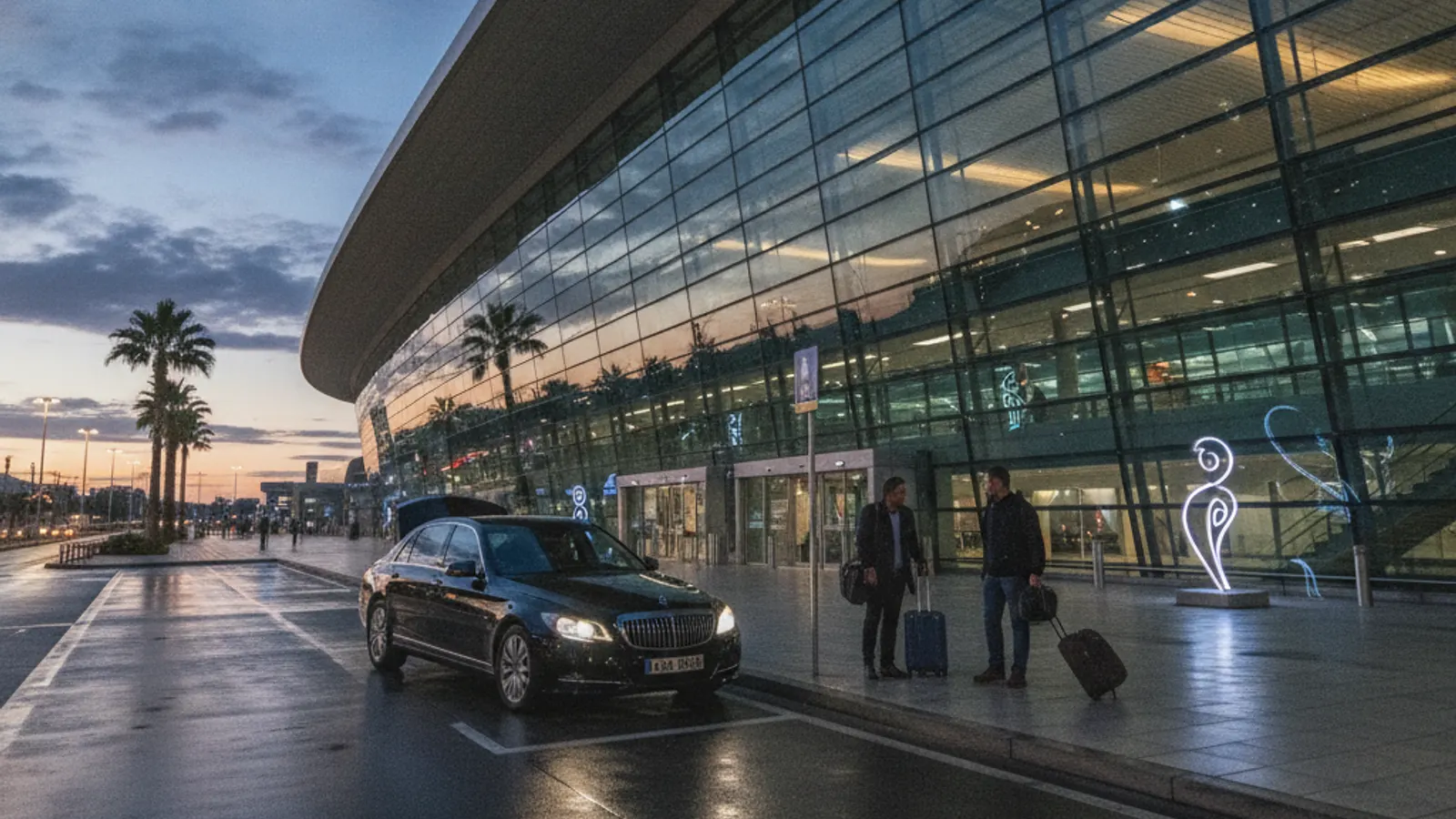 Taxi transfert aéroport Paris — avion sur piste, chauffeur abdelillah atoui pour CDG, Orly et grands aéroports français